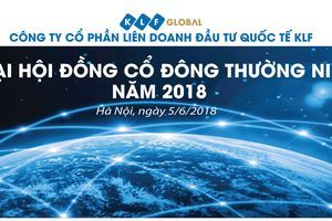 Thông báo mời họp đại hội đồng cổ đông thường niên 2018