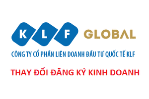 KLF Global thay đổi đăng ký kinh doanh